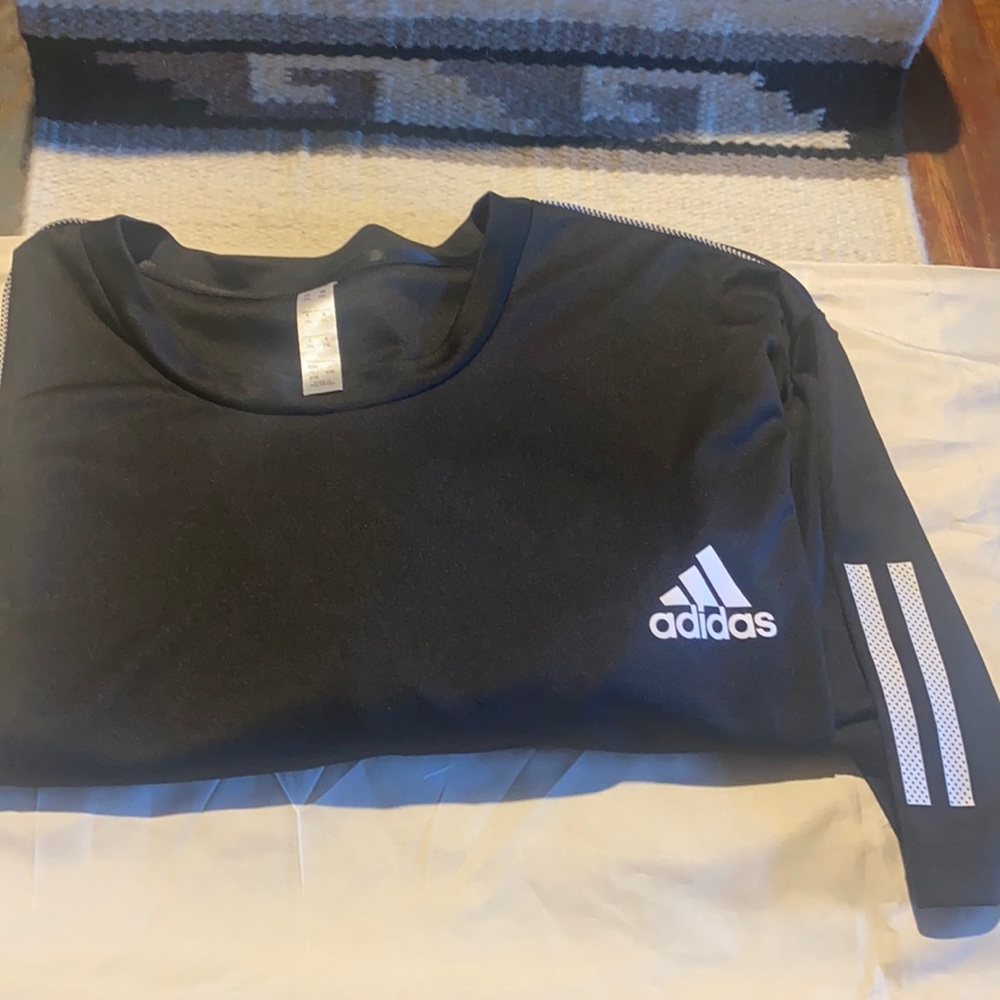 Adidas clima cool short sleeve black gym shirt 2xl